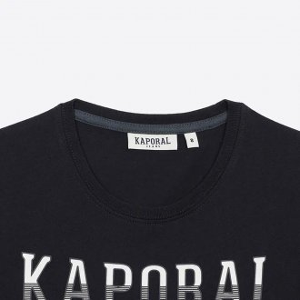 Tee-shirt col rond Kaporal Junior en coton bleu marine