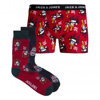 Boxer Jack & Jones JACJOUL en coton rouge