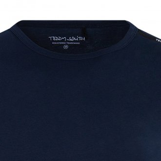 T-Shirt col rond Teddy Smith en coton marine