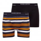 Lot de 2 Boxers en coton Hugo Boss multicolore