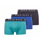 Lot de 3 Boxers en coton Hugo Boss multicolore