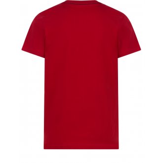 Tee-shirt col rond Guess en coton rouge floqué