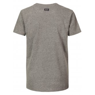 T-shirt Petrol Industries avec un col rond gris chiné