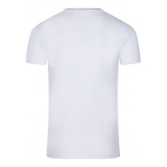 Tee-shirt col rond Emporio Armani en coton stretch blanc