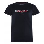 Tee-Shirt col rond Teddy Smith Junior Give en coton noir