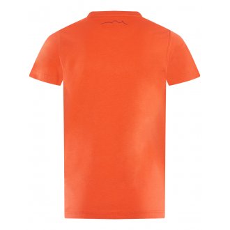 Tee-shirt col rond Teddy Smith Junior Give en coton orange floqué