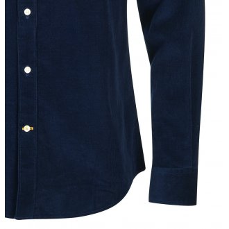 Chemise à col américain Barbour en coton bleu marine