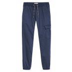 Pantalon cargo Tommy Hilfiger en coton biologique stretch bleu marine