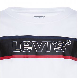 Tee-shirt manches longues Levi's Junior en coton blanc