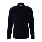 Chemise coupe droite Tom Tailor en coton stretch bleu nuit