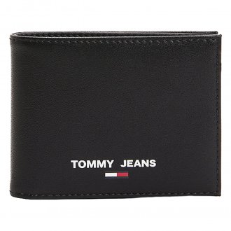 Portefeuille format italien Tommy Hilfiger en cuir noir