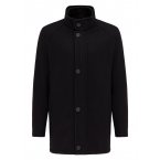 Manteau Cardin Sportswear en laine mélangée noire