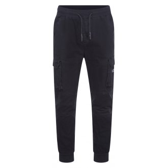 Pantalon cargo Project X en coton stretch noir