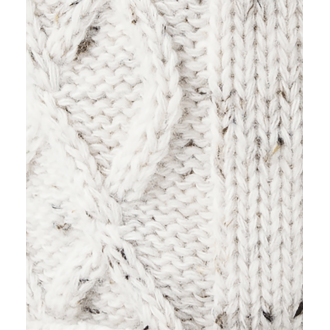 Bonnet Cabaïa Appletini blanc moucheté à pompons interchangeables gris, blanc et bleu marine
