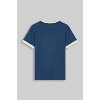Tee-shirt col rond Teddy Smith Junior en coton bleu marine chiné
