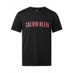 Tee shirt col rond Calvin Klein en coton noir