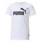 T-shirt col rond Puma en coton blanc floqué