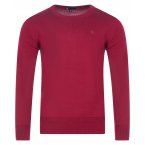 Pull col rond G-Star en laine rouge