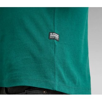 Tee-shirt col rond G-Star en coton biologique vert sapin