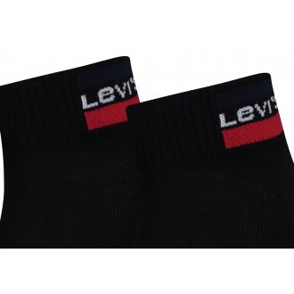 Chaussettes Levi's® noires avec une coupe basse, lot de 2