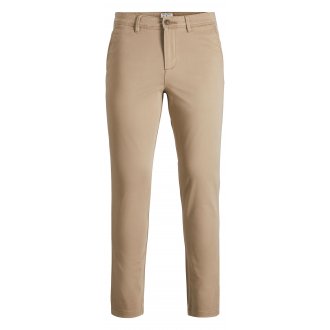 Pantalon chino Jack & Jones Premium Marco en coton stretch beige