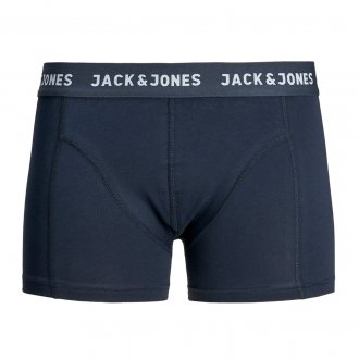 Lot de 3 boxers Jack&Jones en coton stretch bleu marine