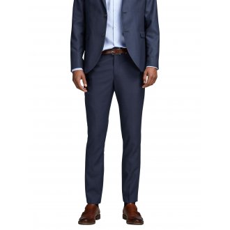 Pantalon de costume Jack & Jones Premium Solaris en coton stretch mélangé bleu marine