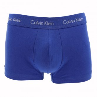Lot de 3 boxers Calvin Klein en coton stretch bleu indigo, bleu nuit et noir