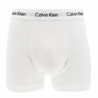 Lot de 3 boxers Calvin Klein en coton stretch gris chiné, noir et blanc