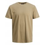 T-shirt col rond Premium en coton biologique taupe