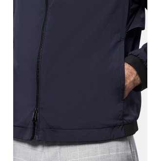 Blouson zippé grande taille à manches longues et col montant Cardin Sportswear bleu marine