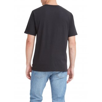 T-shirt Levi's® noir en coton avec manches courtes et col rond