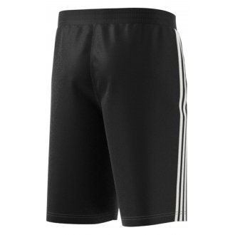 Short adidas 3-Stripe en coton noir