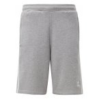 Short Adidas 3-Stripe en coton gris