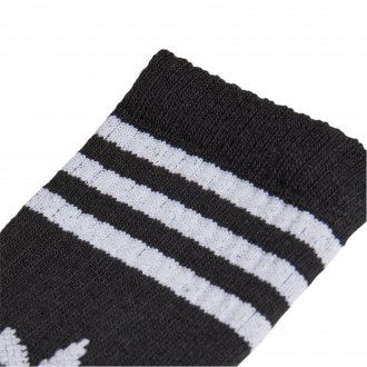 Lot de 3 paires de chaussettes hautes adidas en coton stretch mélangé blanc et noir