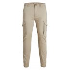 Pantalon cargo coupe slimJack & Jones Paul en coton mélangé stretch beige