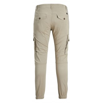 Pantalon cargo coupe slimJack & Jones Paul en coton mélangé stretch beige