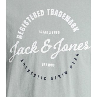 Tee-shirt garçon à col rond Jack & Jones en coton gris