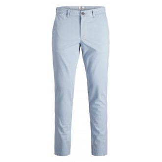 Pantalon coupe chino Jack & Jones Marco en coton bleu ciel