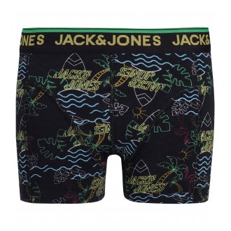 Lot de 3 boxers garçon Jack & Jones Jacneon Tropical en coton multicolore