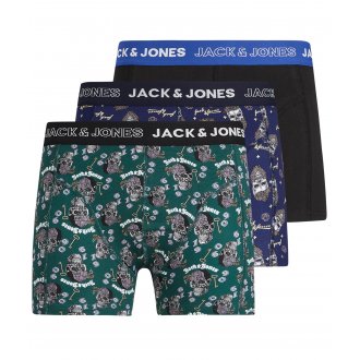 Lot de 3 boxers Jack & Jones Jacdome en coton multicolore