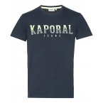Tee shirt col rond Kaporal Junior en coton bleu marine