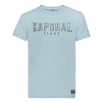 Tee shirt col rond Kaporal Junior en coton bleu ciel