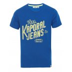 Tee shirt col rond Kaporal Junior en coton bleu