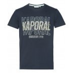 Tee shirt col rond Kaporal Junior en coton biologique bleu marine