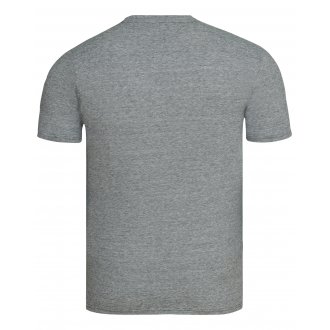 Tee shirt col V Kaporal en coton biologique gris chiné