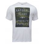 Tee shirt col rond Kaporal en coton biologique blanc