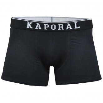 Lot de 3 boxers Kaporal en coton biologique mélangé gris, noir et à motif camouflage