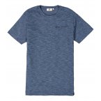 T-shirt Garcia en coton bleu chiné