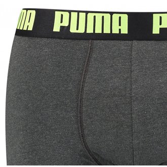 Lot de 2 boxers Puma en coton stretch gris anthracite